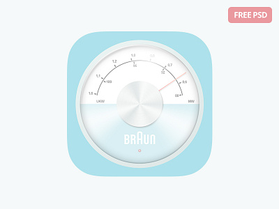 Free iOS Radio Icon braun dieter rams download free freebie icon ios ios8 pastel radio
