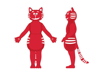 Red Cat Costume cat costume funny vector