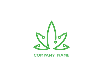 Molecular cannabis leaf cannabis logo logo design logodesign medicine molecule nature plant