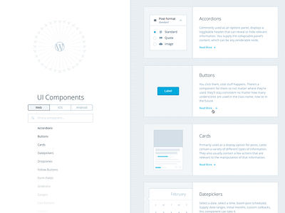 Component Library components concept ui library