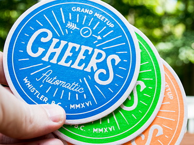 GM2016 - Coasters a8c automattic coaster grand meetup letterpress meetup