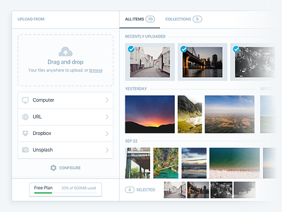 Media Library collection gallery library media modal sources ui wordpress