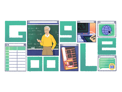 Google Doodle - Michael Detouzos' 82nd Birthday