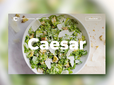 Restaurant "Caesar". Web design