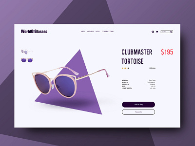 Online sunglasses store. Web design art artwork design graphic graphicdesign graphicdesigner purple store sunglasses ui uidesign ux web webdesign website website design
