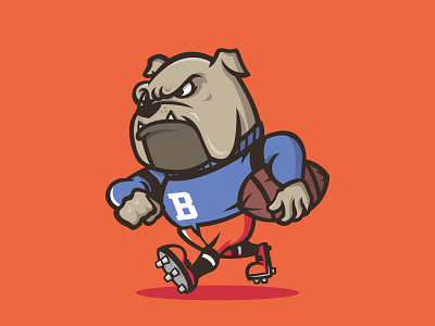 Bulldog Mascot bulldog bulldogs dog dog illustration doggy dogs drawing illustration mascot olympics sports