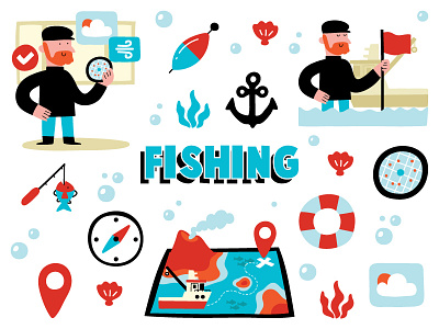 FISHING fish fish logo fisherman fishing sea