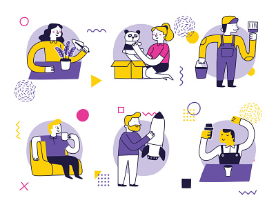 People Activities by Fontastic on Dribbble