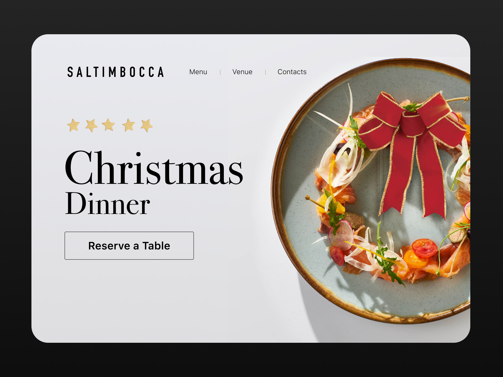 Christmas Dinner Promotion by Dovydas Sidabras on Dribbble