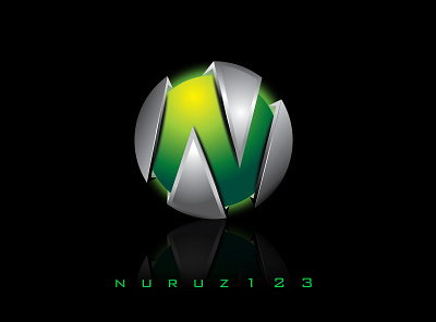 N 3D Logo 3d logo 3d logo design brand logo branding flat illustration logo logo design minimal modern logo vector