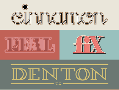 Type Explorations color design lettering typography