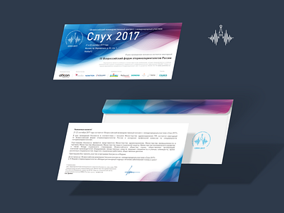 Invitation card branding conference event branding invitation polygraphy print design vector illustration