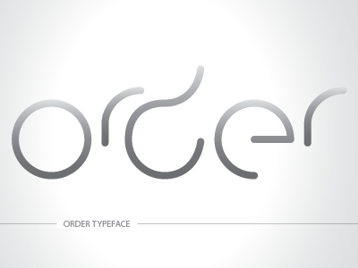 Order Typeface circles typeface