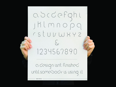 Order Poster design font order poster