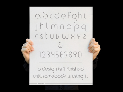 Corrected: Order Poster + font circles font order poster typeface typography