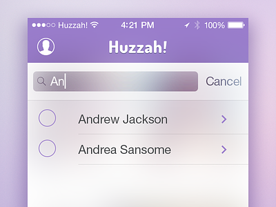Search app dating facebook huzzah ios ios8 match making profiles purple search