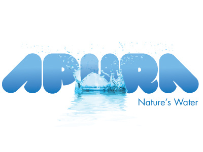 Packaging: Apura apura blue identity logo packaging water