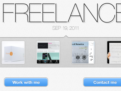 Freelance css freelance mobile portfolio responsive single page typography ui ux