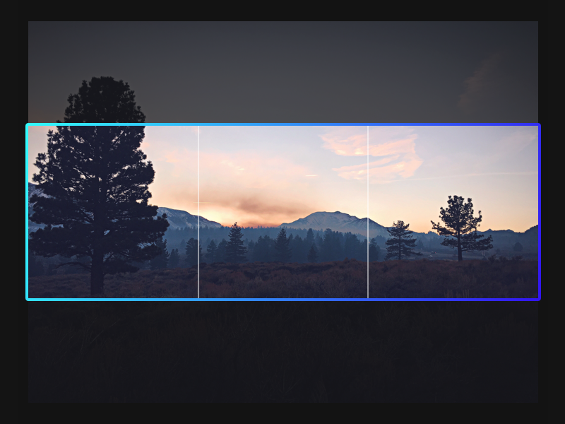 Gradient + Crop UI