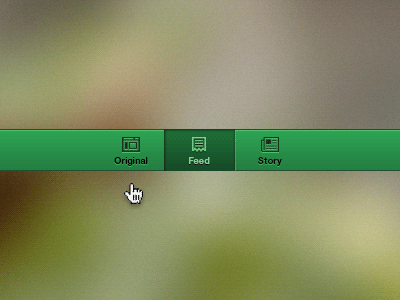 Hover Nav app application dashboard feed filter gif green nav rss site ui webapp