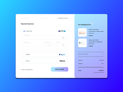 Daily UI #002 – Credit Card Checkout