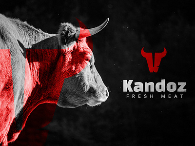 Kandoz butchery logo branding butcher logo mark