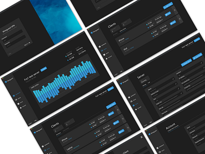 Clean dark Dashboard Design