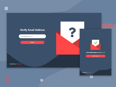 Email Verifier design email ui verification webdesign