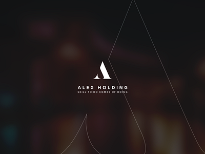 Alex Holding branding logo logo design