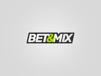 BET&MIX betting branding clean design illustration logo vector