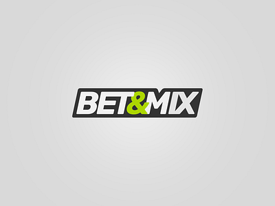 BET&MIX betting branding clean design illustration logo vector