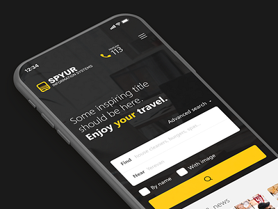 Spyur Information Systems app app design business directory mobile mobile ui sketch ui ux web