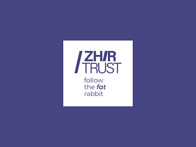 Zirtrust branding clean illustration logo typography vector