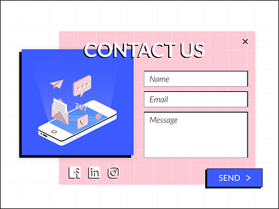 dailyUi - 028 - Contact us contact form contact us daily 100 challenge dailyui dailyuichallenge ui uidesign webdesign
