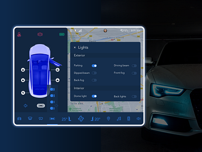 DailyUI - 034 - Car Interface