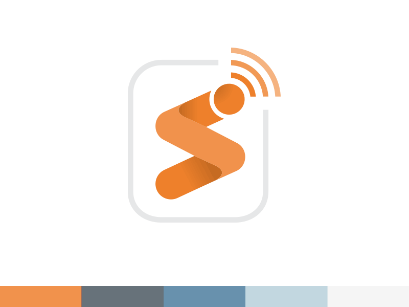 SmartBench.co - Icon branding icon logo orange smart wifi