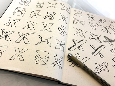 X-Icon Sketches branding icon logo mark sketch x