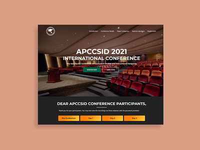 APCCSID 2021 International Conference design front end ui web developer website wordpress