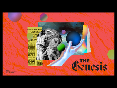 The Genesis Slide bible california christ church collage creation design genesis god graphic design photoshop student students type typography youth