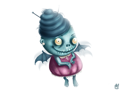 Ugly fairy illustration madoyster monster ugly