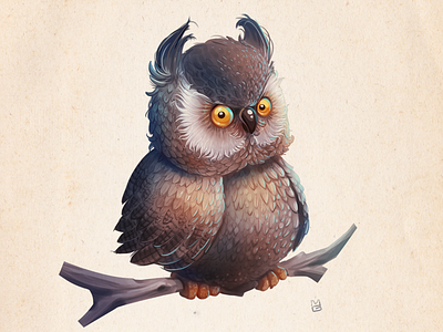 Owl bird illustration madoyster owl