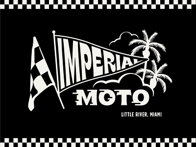Imperial Moto Cafe badge branding cafe design graphic illustration lockup logo moto motorcycle race typography