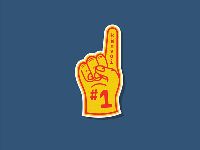 Känvoi Foam Finger 1 finger foam finger hand illustration kanvoi