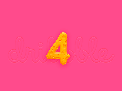 4 Dribbble Invites cheese dribbble invites giveaway number 4 yellow