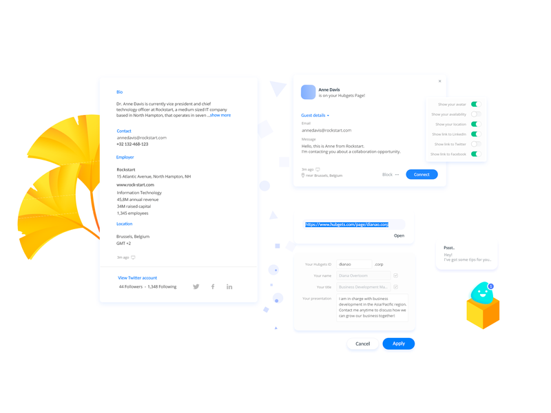 Collaboration App Interface attachment card design chatbot collaboration daily post full project interaction interface options presentation presentation interface screens settings software switch button uidesign user experience website