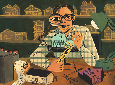 Rich Barton of Zillow home houses illustration illustrator podcast podcast art portrait real estate tech tech illustration tech portrait