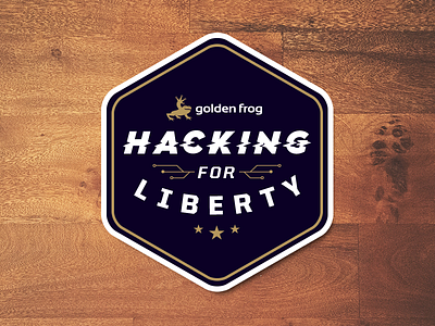 Hacking for Liberty Sticker