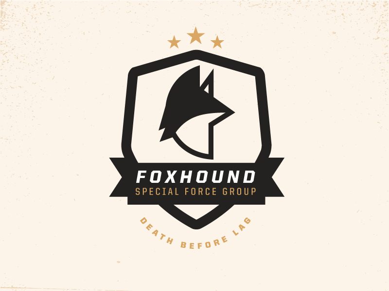 Foxhound Badge badge gaming foxhound outfox