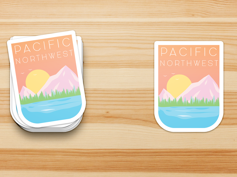 Pacific Northwest Stickers by Gage on Dribbble