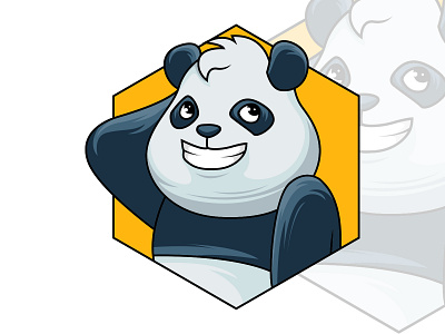 ShyPanda adobe illustrator adorable cartoon cute animal funny illustrator mascot panda shy vector vectorart